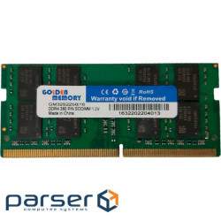 Модуль памяти GOLDEN MEMORY SO-DIMM DDR4 3200MHz 16GB (GM32S22S8/16)