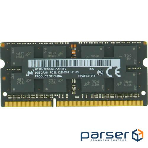 Модуль пам'яті MICRON DDR3L 1600MHz 8GB (MT16KTF1G64HZ-1G6E2)