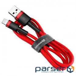 Кабель Baseus Сafule USB For Lightning 2.4 A, 1м, red+red (CALKLF-B09)