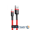 Кабель Baseus Сafule USB For Lightning 2.4 A, 1м, red+red (CALKLF-B09)