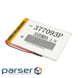 Літій-полімерний акумулятор 5*70*90mm (Li-ion 3.7В 3500мА&middot,год) (507090) ) (507090)
