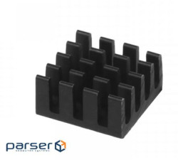 Радіатор для Raspberry Pi Zero алюмінієвий (чорний) (RA211)