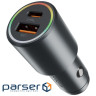 Автомобільне ЗУ Proove Double Energy Plus 53W (USB + Type-C) metal gray  (ACDE53110004  metal gray)