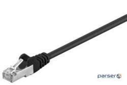 Патч-корд ФОЛЬГОВАНИХ RJ45 FTP5e 3.0m,patch AWG26 D=5.5mm Gold Protect,чорний (75.06.8660-10)