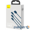 Кабель Baseus Superior Series Fast Charging 3-in-1 (Micro USB+Lightning+Type-C) 3.5A (1 (CAMLTYS-03)