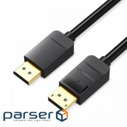 Кабель Vention DisplayPort-DisplayPort, 3 m, v1.2, Black (HACBI)