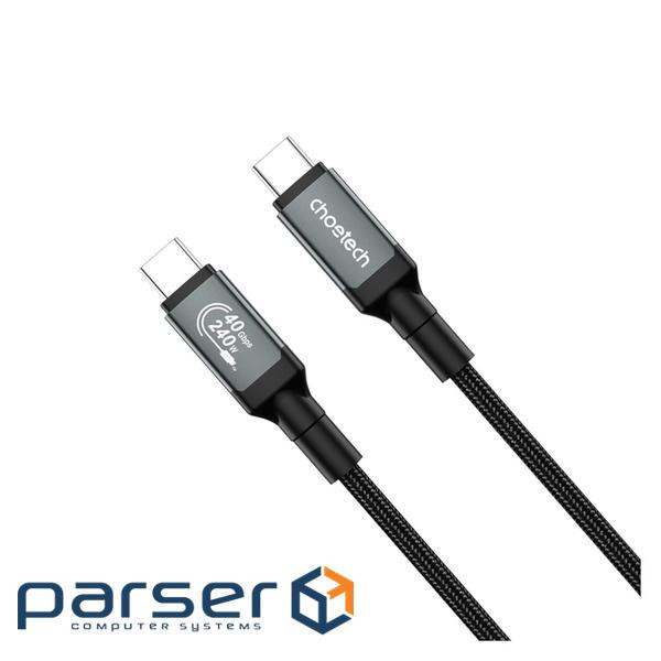 Аудіокабель Choetech USB-C 4 GEN 3 240 Вт 8K 2 м CHOETECH Choetech USB-C 4 G3 240W 8K 2m (XCC-1042)