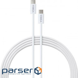 Дата кабель USB-C to USB-C 1.0m 100W E-Mark chip PVC Vinga (VCDCCCM251)