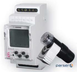 Сутінкове реле з цифровим таймером ETI, SOU-2 230V AC (1x8A AC1) (2470020)