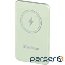 Повербанк із бездротовою зарядкою VERBATIM Charge 'n' Go 5000mAh Green (32241)