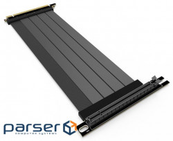Riser cable Zalman RCG422, PCI-E 4.0, PCI-E x 16 Male to PCI x 16 Female, 220mm, Black (ZM-RCG422)