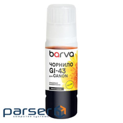 Чорнило Barva Canon GI-43 70 мл, OneKey,special yellow (CGI43-844e)