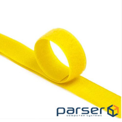 Стяжки на липучці ширина 10мм, рулон 45м, жовті, ціна за рулон (MTD-00267 10мм жовті) )