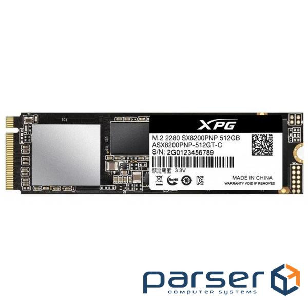 Накопичувач SSD M.2 ADATA 512GB XPG 8200 Pro NVMe PCIe 3.0 x4 228 (ASX8200PNP-512GT-C)