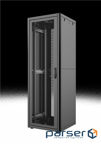 Шафа MIRSAN 19, 42U, GTN, перфоровані двері, 600x600 мм, максимально 1000 к (MR.GTN42U66DE.01 PRF63)