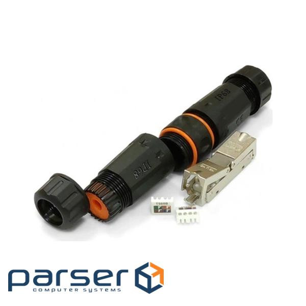 Зрощувач Водонепроникний прохідний STP 1+1 RJ45 cat.6A IP68 Cor-X (282567)