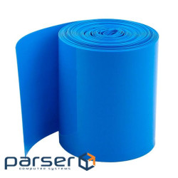 Термоплівка PVC для складання акб LiFePO4, синя, ширина 150мм, довжина 15,5м (17826)
