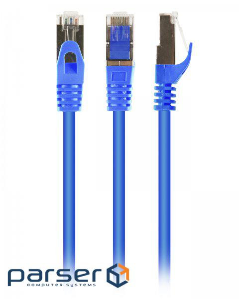 Патч корд PP6A-LSZHCU-B-0.25 M, S/ FTP, литий, 50u "штекер із клямкою, 0.25 м,