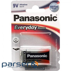 Батарейка Panasonic Крона 6LR61 Everyday Power * 1 (6LR61REE/1B) (6LR61REE/1BR)
