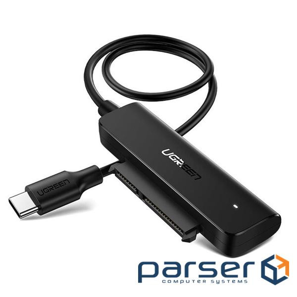 Адаптер UGREEN CM321 SATA to USB-C Cable 0.5m 2.5" SATA to USB 3.0 Black (70610)