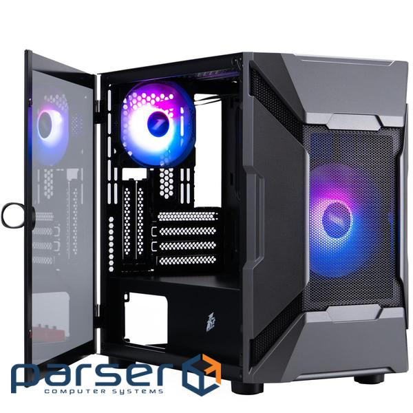 Корпус 1STPLAYER D3-A 1F7-14-1F7 Black (D3-A-BK-1F7-14-1F7)