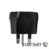 Перехідник EU to UK 220V black Essager (ECTZH-YCC01-Z)