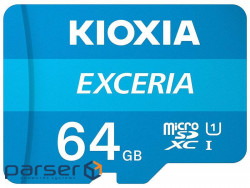 Memory card Kioxia 64GB microSDXC class 10 UHS-I Exceria (LMEX1L064GG2)