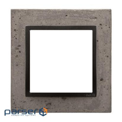 Рамка Premium NATURE 1x, бетон графит (DRN1/97)