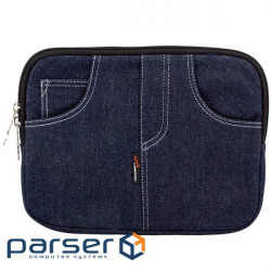 Чехол для нетбука, планшета, iPad LF1006 до 10" джинс, синий, подкладка замш, Размеры, мм: 29 (2446)