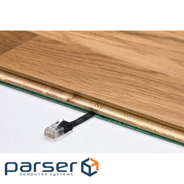 Патч-корд неекранований RJ45 UTP5e 0.5m,patch AWG30 Flat D=1.5x6.0mm,білий (75.09.3357-10) (75.09.3357-10)