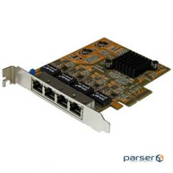 StarTech Network ST1000SPEX43 4Port PCIe Gigabit Network Adapter Card Retail