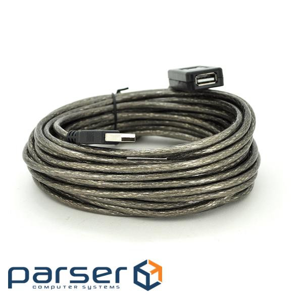 Подовжувач Voltronic USB(AM)-USB(AF) з чіпом 10м Black (YT-AECWC AM/AF-10.0m/07369)