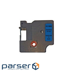Стрічка для принтера етикеток UKRMARK RL-D-45016P-BK/BL, аналог DYMO S0720560, 12мм х 7м . (CD45016P)