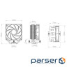 Кулер для процесора Deepcool AG400 BK ARGB