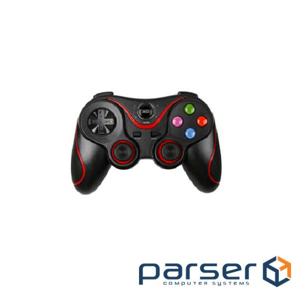 Геймпад бездротової XO GP6 B для PS4 Bluetooth / Wired, 17 кнопок, (Black / Red), 3.7V, 6 (XO GP5 B)