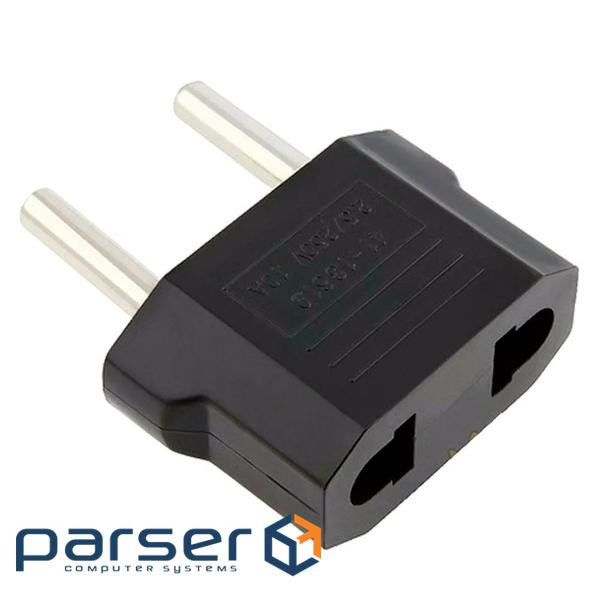 Перехідник на євророзетку TEFAL Black, в упаковці 100 штук, ціна за штуку (YT-AEOTf/B)