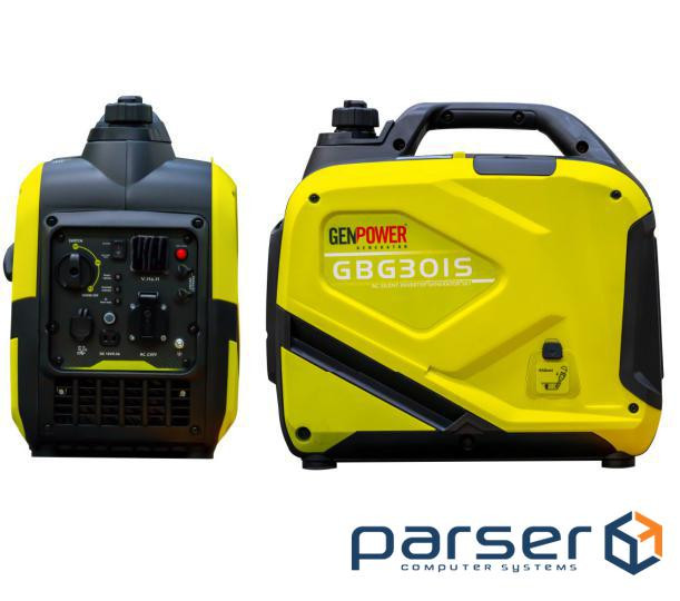 Генератор инверторный БЕНЗИНОВЫЙ GENPOWER GBG 30IS 2.4kW (3kVA), однофазный, 230V, 50Hz, DC12V. обье