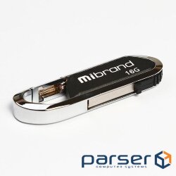 Flash drive MIBRAND Aligator 16GB Black (MI2.0/AL16U7B)