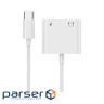 Адаптер Cablexpert A-CM-3.5FP-01, USB-C - стерео-аудіо 3.5 mm 3.5 mm