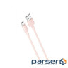 Дата кабель USB 2.0 AM to Micro 5P 1.0m 2.4A pink XO (NB156-M-PN)