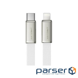 Дата кабель USB 2.0 AM to Lightning 1.2m 30W nylon white Acefast (6974316286240)