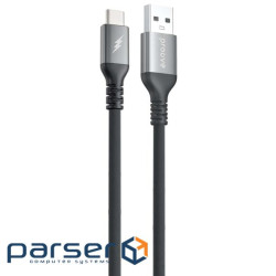 Кабель Proove ReGen Silicone Type-C 3A (1m) black (CCRS12001102)