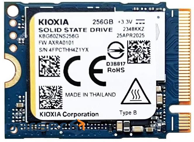 Накопичувач SSD M.2 2230 256GB Kioxia (KBG60ZNS256G)