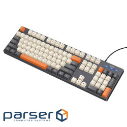 Клавіатура провідна HOCO GM61, USB, 104 клавіші, (Eng / Pyc), Gray, Box