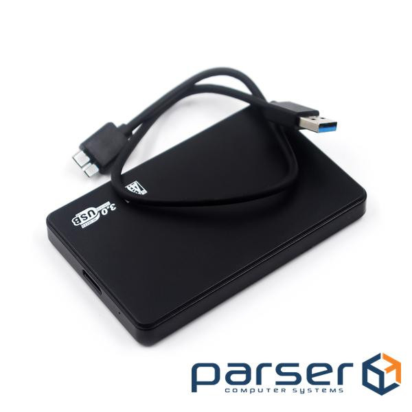 Карман 2,5 "корпус пластик, інтерфейс USB3.0 SATA, Black (Transystar Black) USB3.0 SATA, Black
