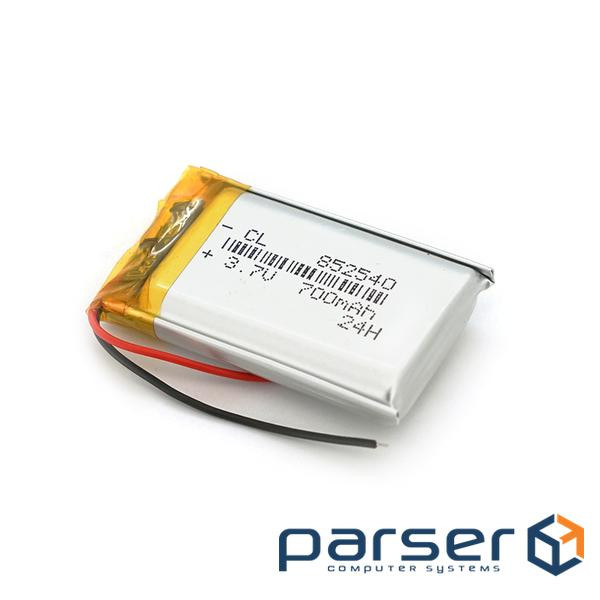 Літій-полімерний акумулятор 8,5*25*40mm (Li-ion 3.7В 700мА&middot,год) (852540) ) (852540)