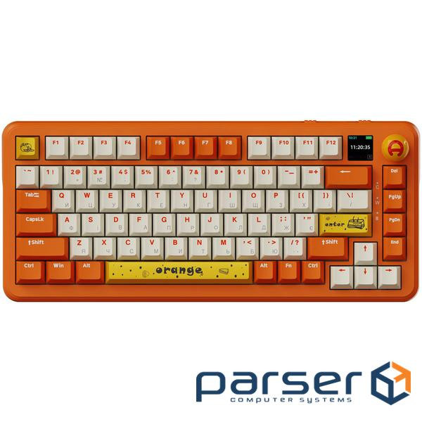 Клавіатура Ajazz AK820 MAX RGB Avocado Switch Wireless With Screen (AK820MAX-AS-OW) Orange Ajazz AK820 MAX RGB Avocado Switch Wireless With Screen (AK820MAX-AS-OW) Orange