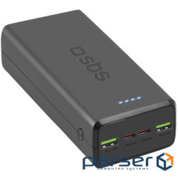 УМБ SBS 30000mAh 20W PD,QC, 2xUSB-A, 2xUSB-C Black (TTBB30000PD20K)