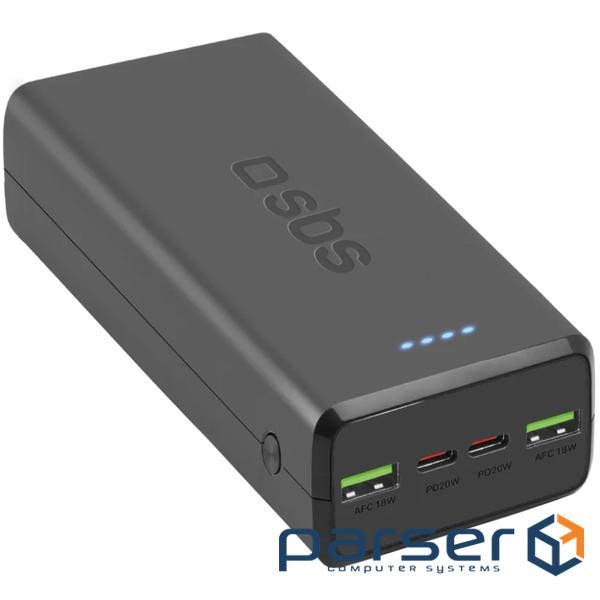 УМБ SBS 30000mAh 20W PD,QC, 2xUSB-A, 2xUSB-C Black (TTBB30000PD20K)