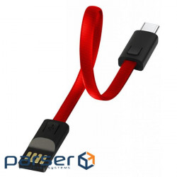 Date cable USB 2.0 AM to Type-C 0.22m red ColorWay (CW-CBUC023-RD)